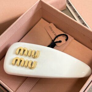 Miu Miu Women's Patent Leather Hair Clip